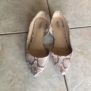 Snake skin flats